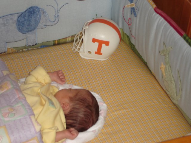 Jenna gets ready for the season's first UT game